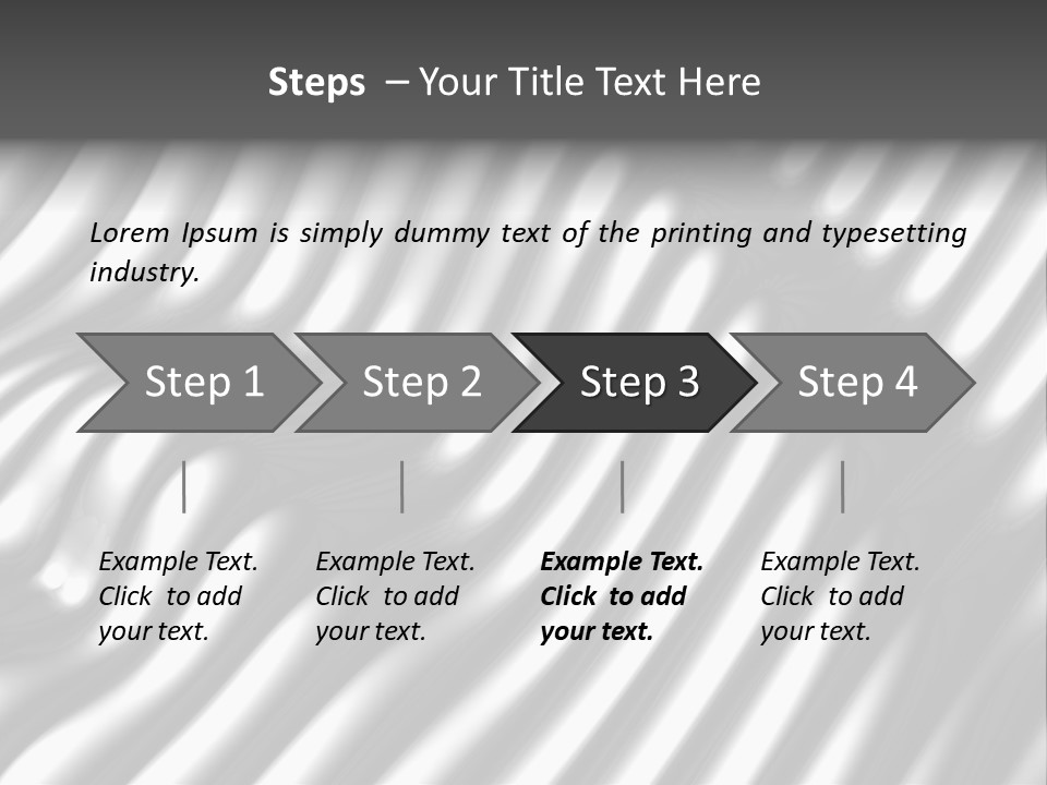 Fold Steel Silver PowerPoint Template