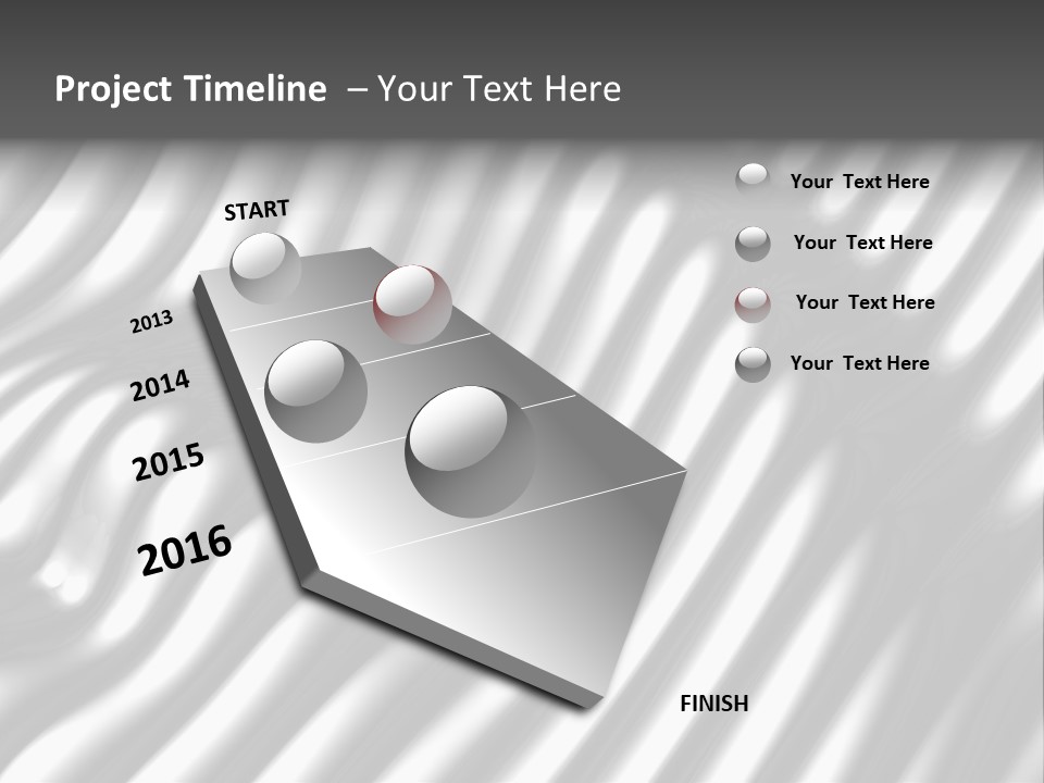 Fold Steel Silver PowerPoint Template