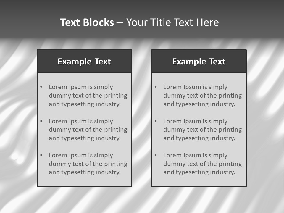 Fold Steel Silver PowerPoint Template