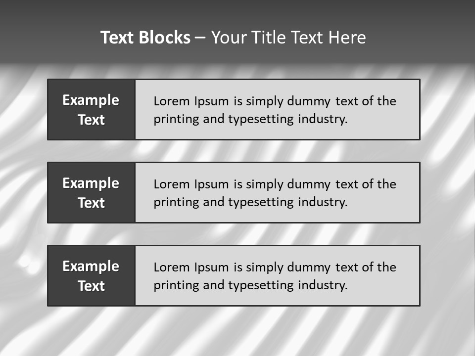 Fold Steel Silver PowerPoint Template