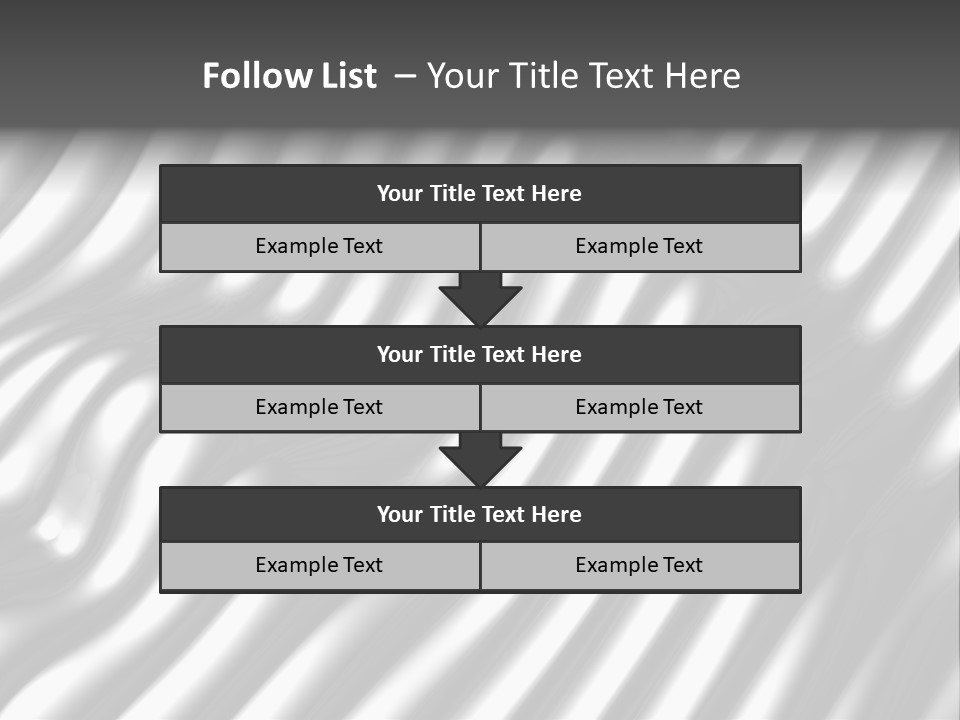 Fold Steel Silver PowerPoint Template