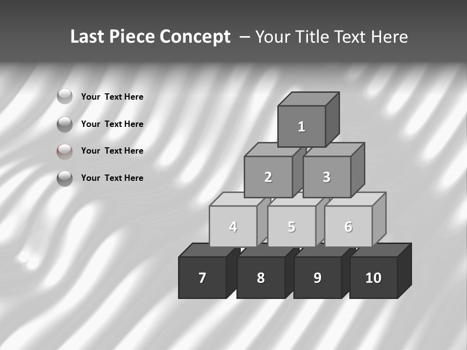 Fold Steel Silver PowerPoint Template