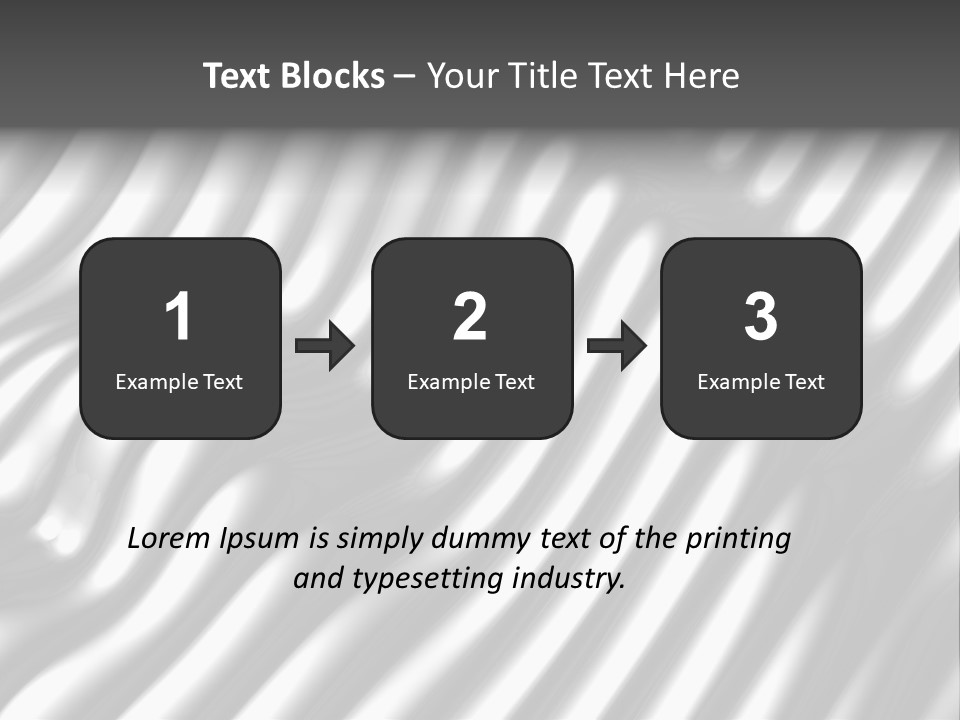 Fold Steel Silver PowerPoint Template