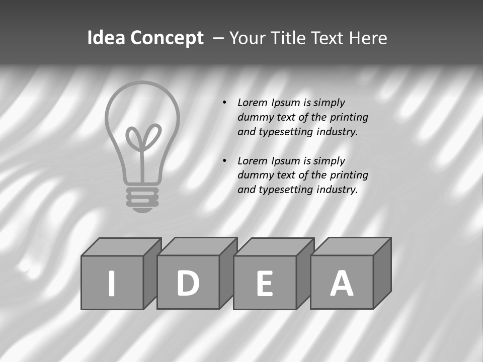 Fold Steel Silver PowerPoint Template