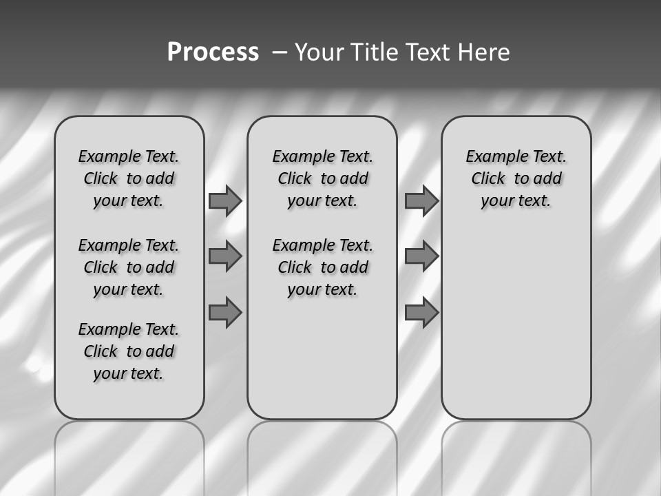 Fold Steel Silver PowerPoint Template