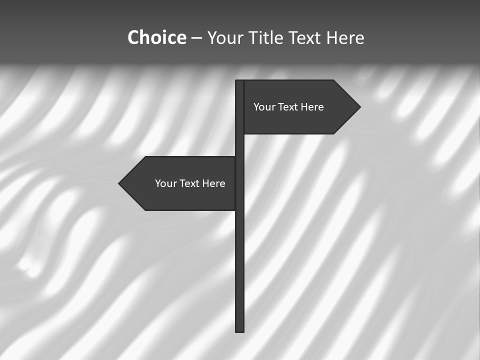 Fold Steel Silver PowerPoint Template