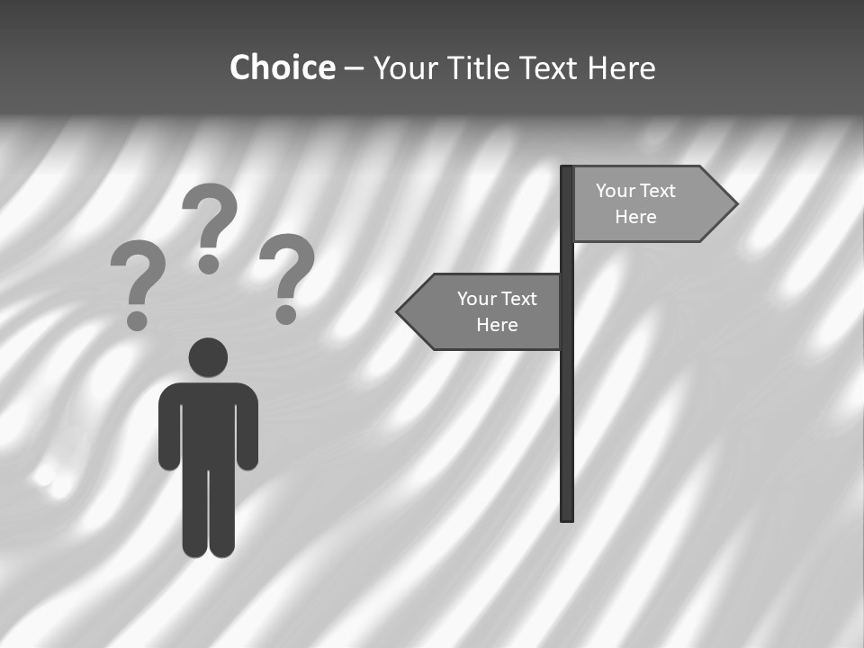 Fold Steel Silver PowerPoint Template