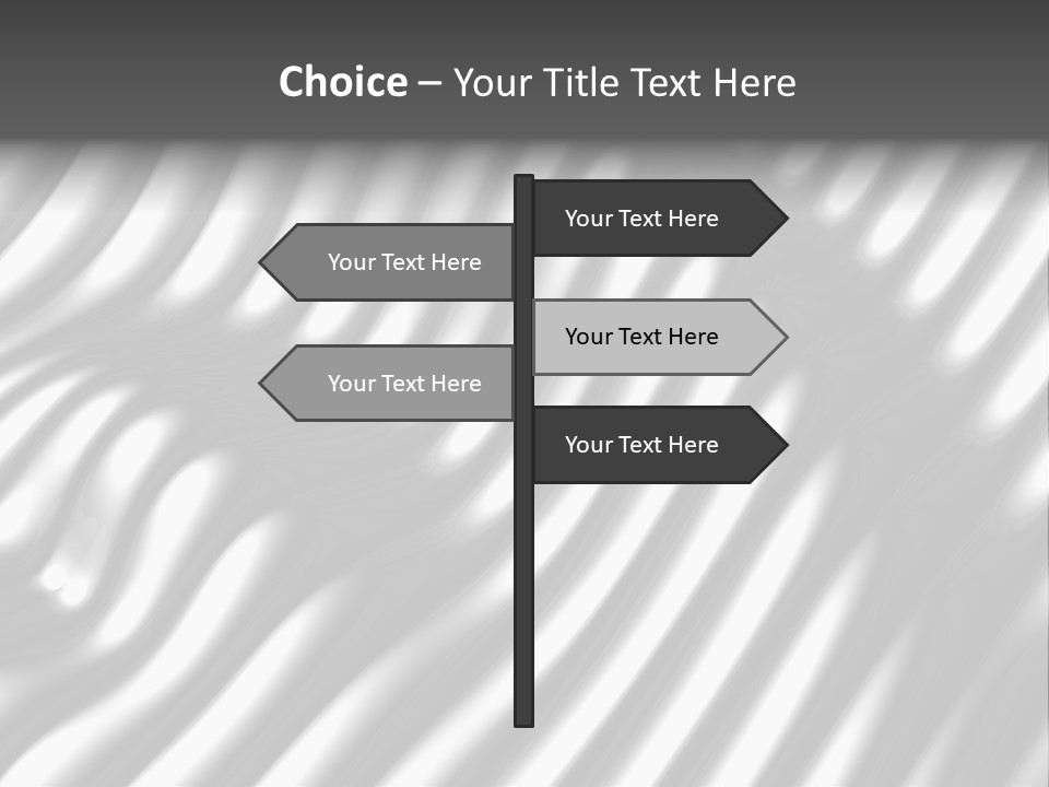 Fold Steel Silver PowerPoint Template