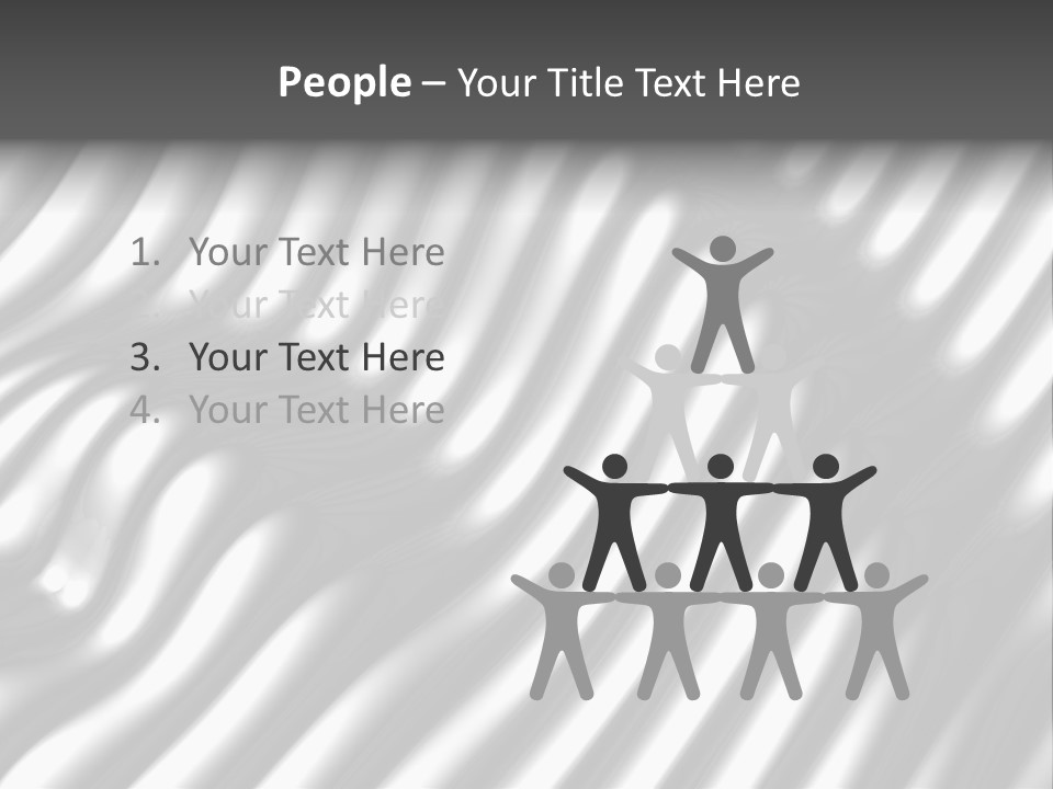 Fold Steel Silver PowerPoint Template