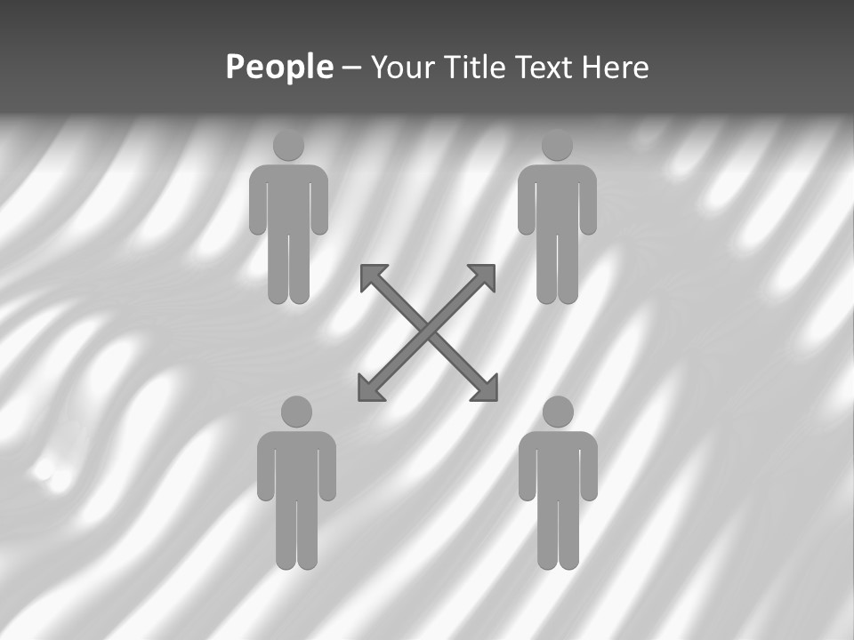 Fold Steel Silver PowerPoint Template