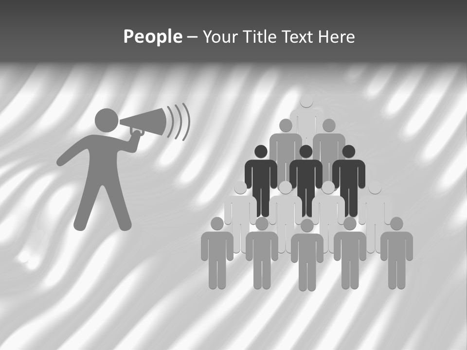 Fold Steel Silver PowerPoint Template