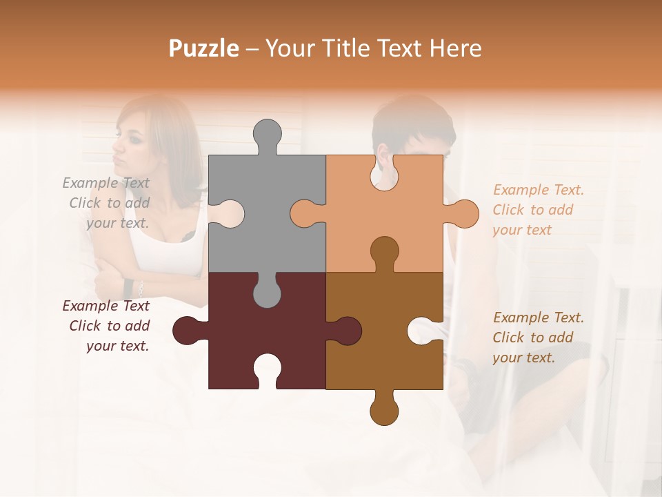 Cover Liegend Relationship PowerPoint Template