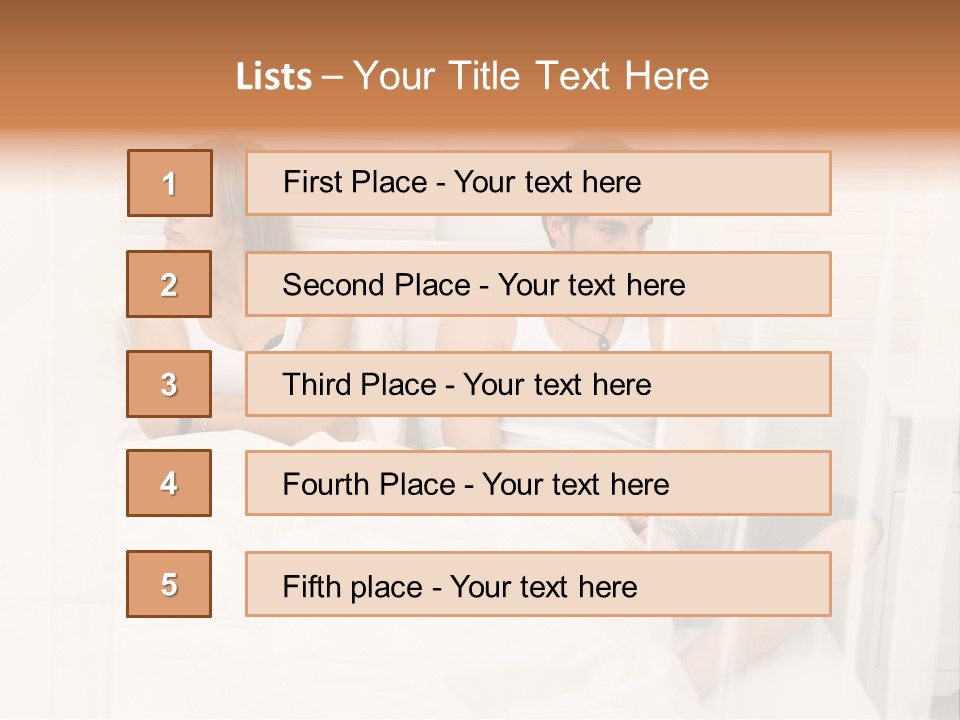 Cover Liegend Relationship PowerPoint Template