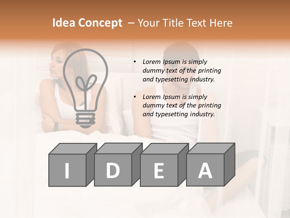 Cover Liegend Relationship PowerPoint Template