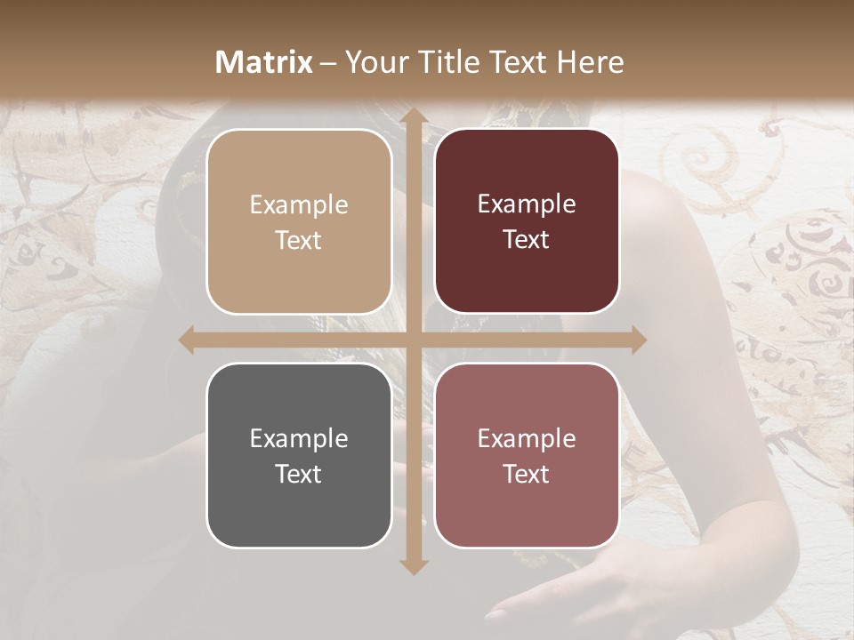 Caucasian Grace Pretty PowerPoint Template