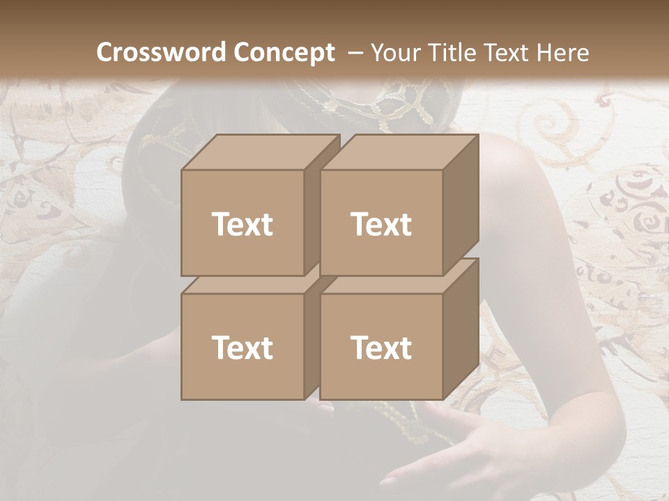 Caucasian Grace Pretty PowerPoint Template