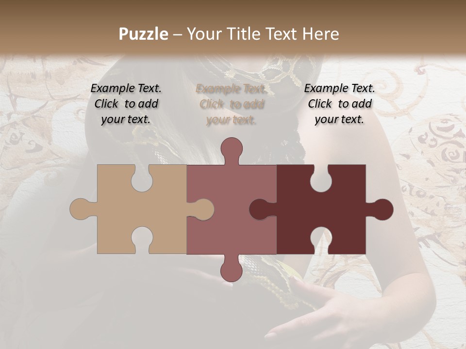 Caucasian Grace Pretty PowerPoint Template