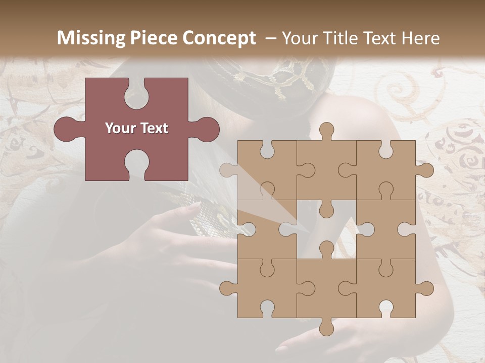 Caucasian Grace Pretty PowerPoint Template