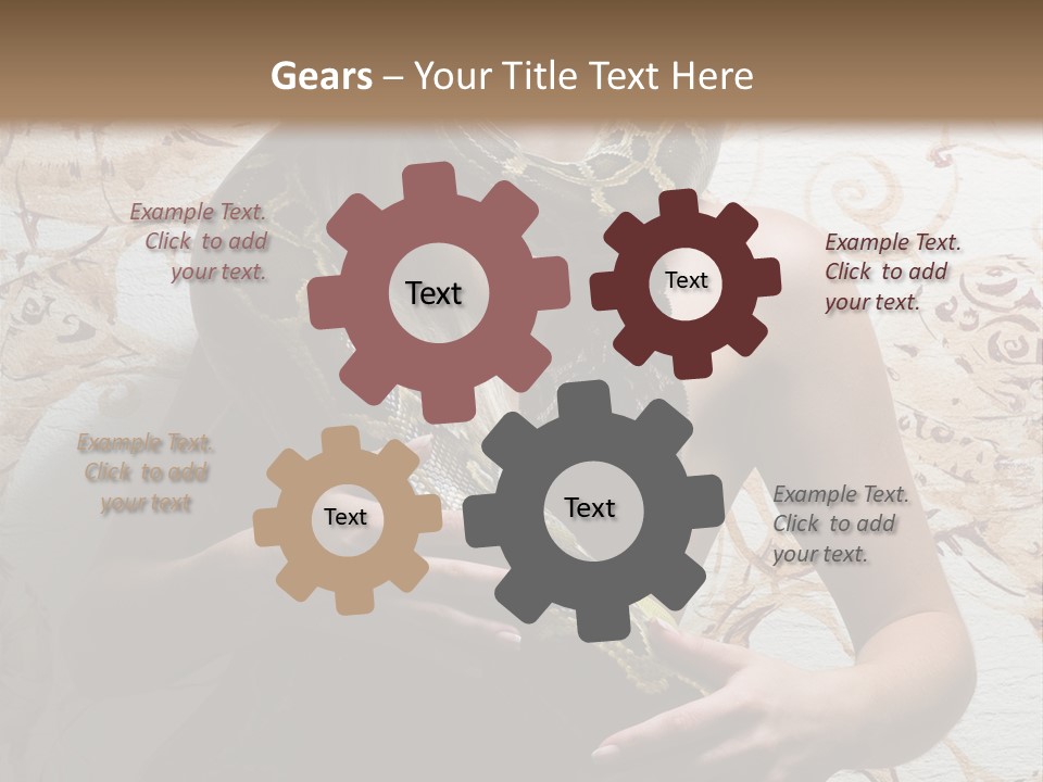 Caucasian Grace Pretty PowerPoint Template