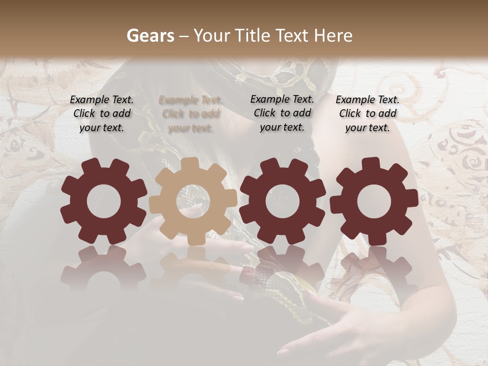 Caucasian Grace Pretty PowerPoint Template