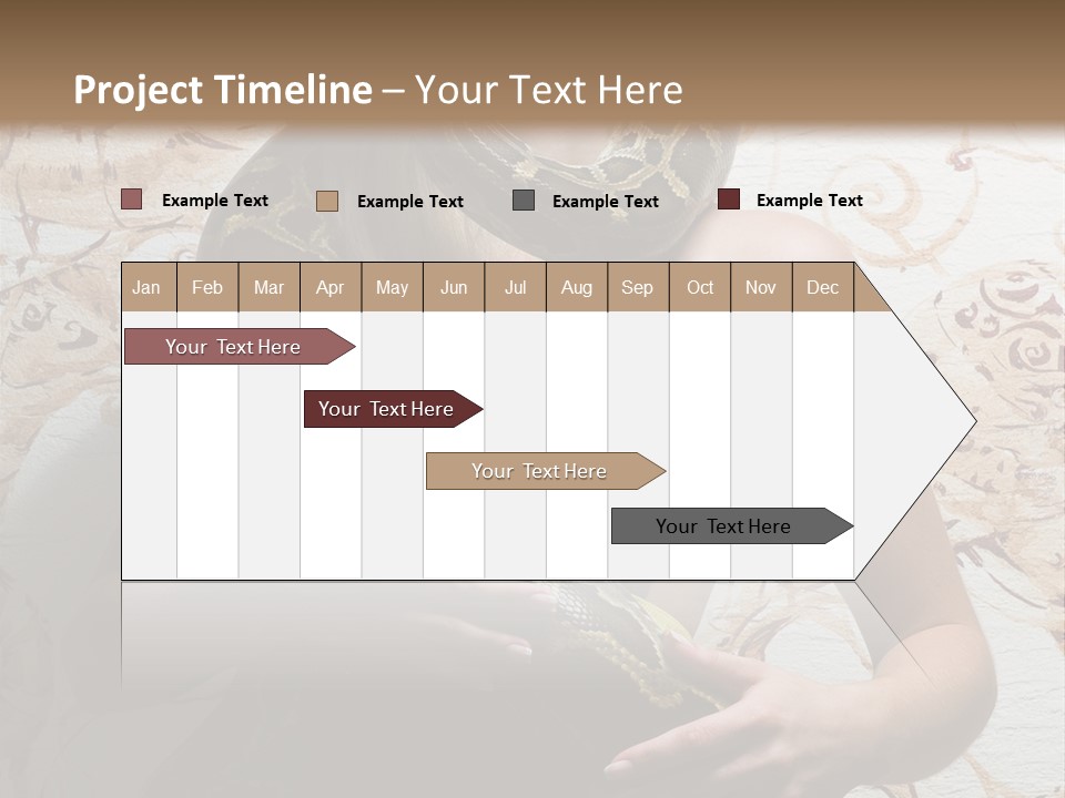 Caucasian Grace Pretty PowerPoint Template