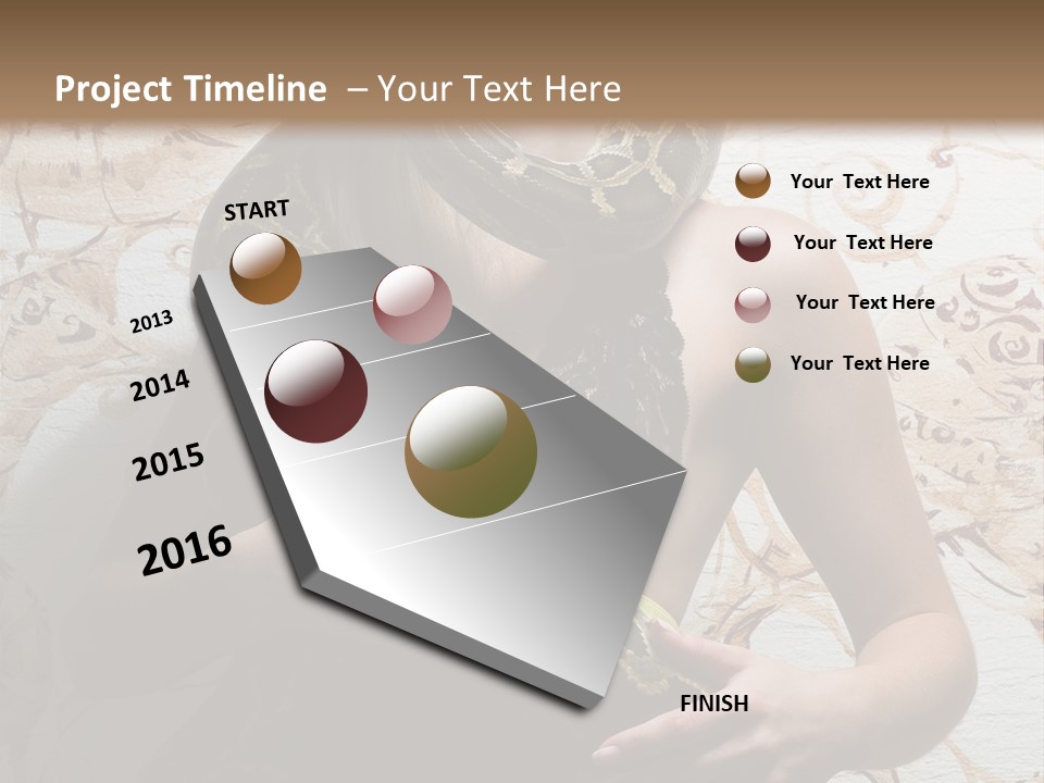 Caucasian Grace Pretty PowerPoint Template