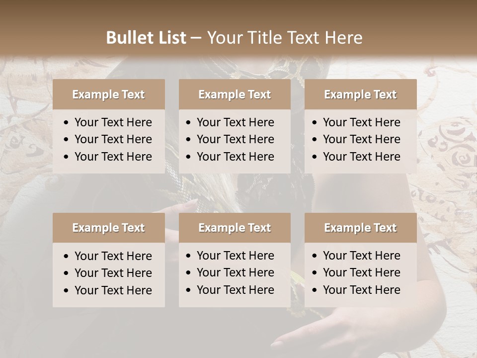 Caucasian Grace Pretty PowerPoint Template