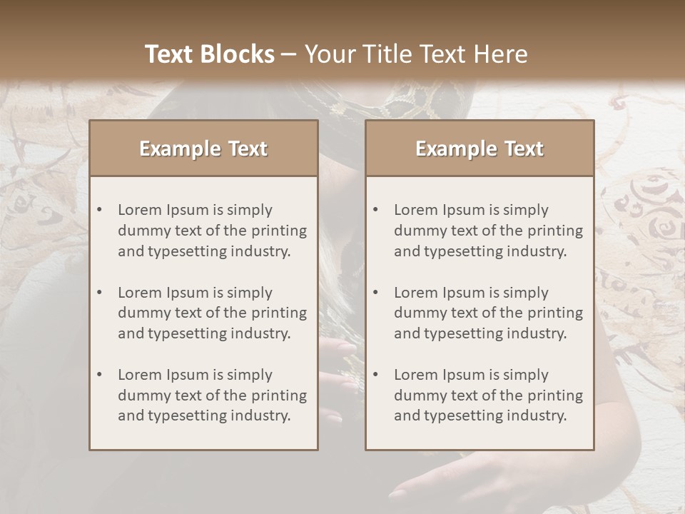 Caucasian Grace Pretty PowerPoint Template