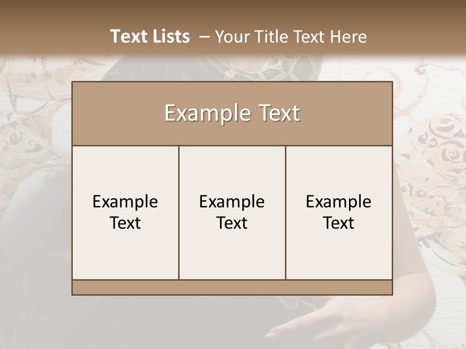 Caucasian Grace Pretty PowerPoint Template