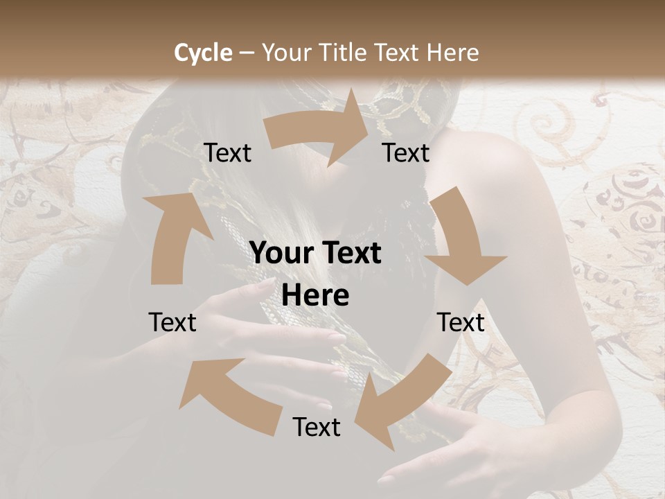 Caucasian Grace Pretty PowerPoint Template