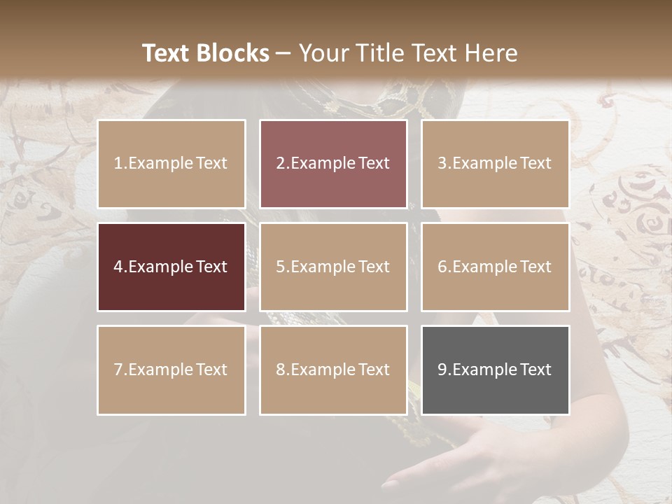 Caucasian Grace Pretty PowerPoint Template