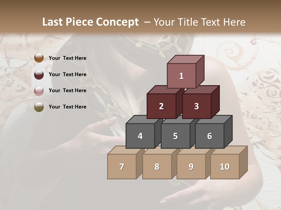 Caucasian Grace Pretty PowerPoint Template