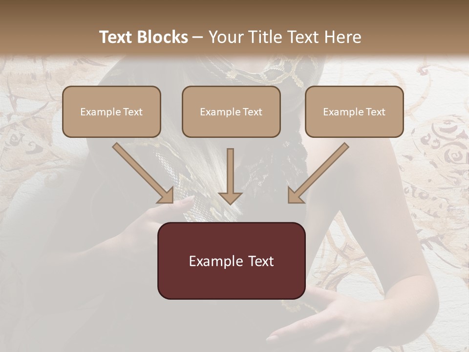 Caucasian Grace Pretty PowerPoint Template