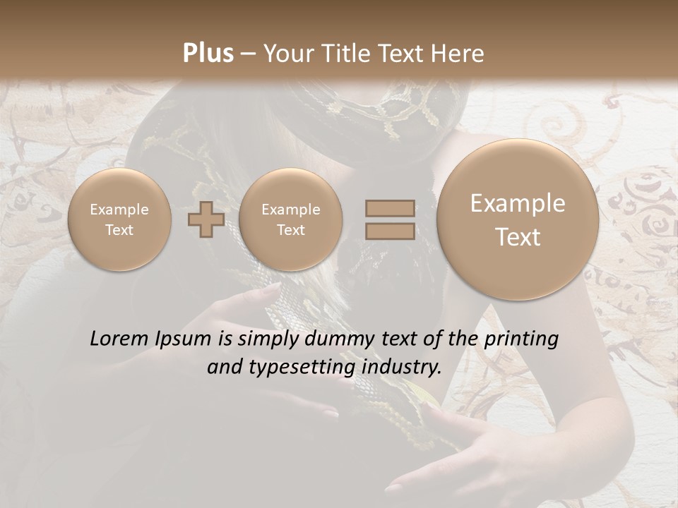 Caucasian Grace Pretty PowerPoint Template