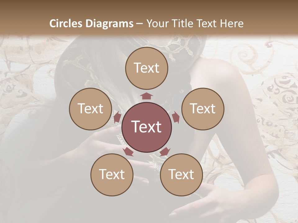 Caucasian Grace Pretty PowerPoint Template