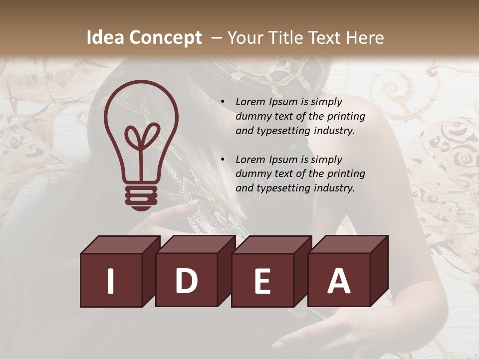 Caucasian Grace Pretty PowerPoint Template