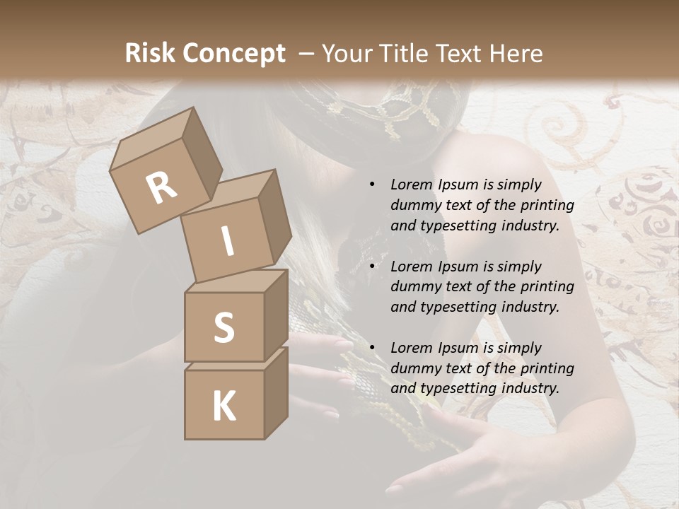 Caucasian Grace Pretty PowerPoint Template