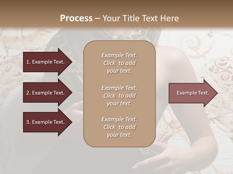 Caucasian Grace Pretty PowerPoint Template