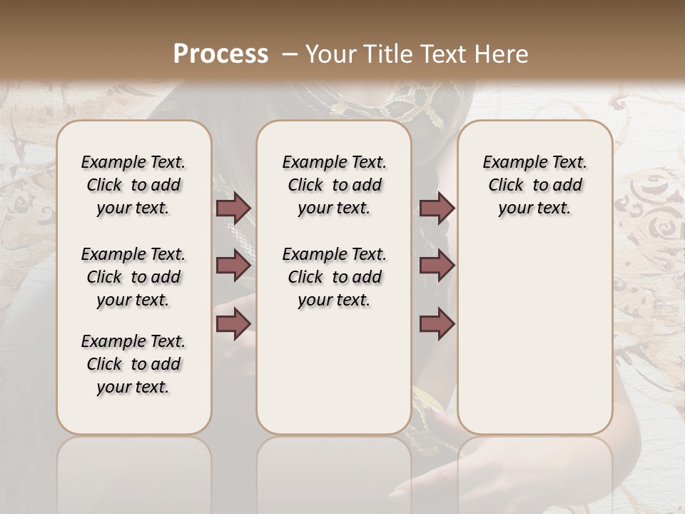 Caucasian Grace Pretty PowerPoint Template