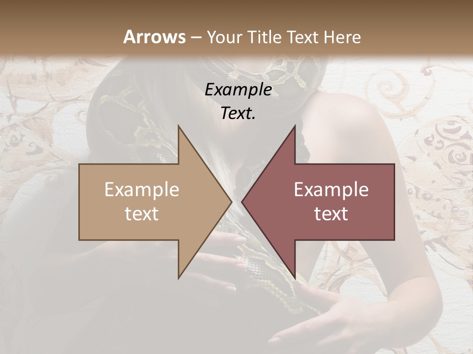 Caucasian Grace Pretty PowerPoint Template