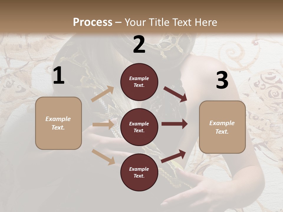 Caucasian Grace Pretty PowerPoint Template