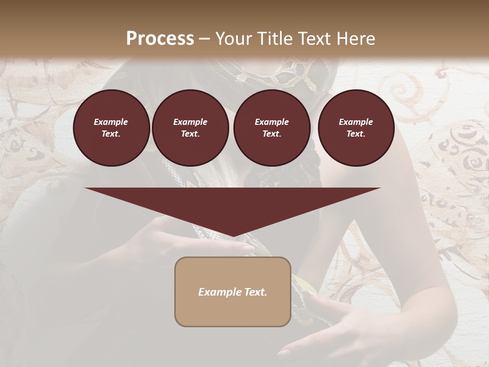 Caucasian Grace Pretty PowerPoint Template