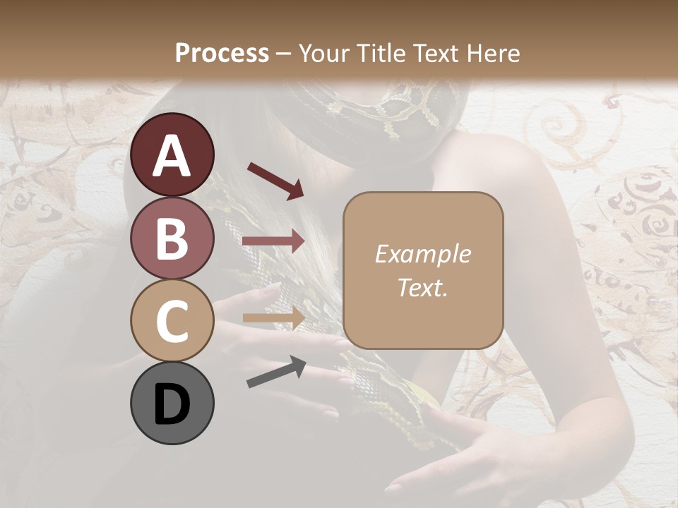 Caucasian Grace Pretty PowerPoint Template