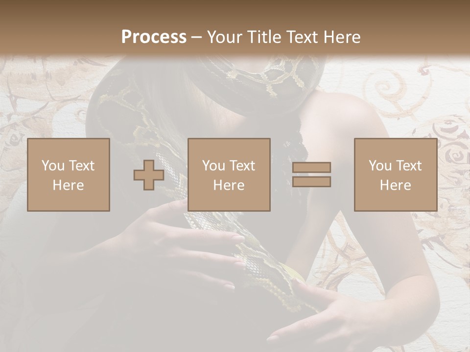 Caucasian Grace Pretty PowerPoint Template