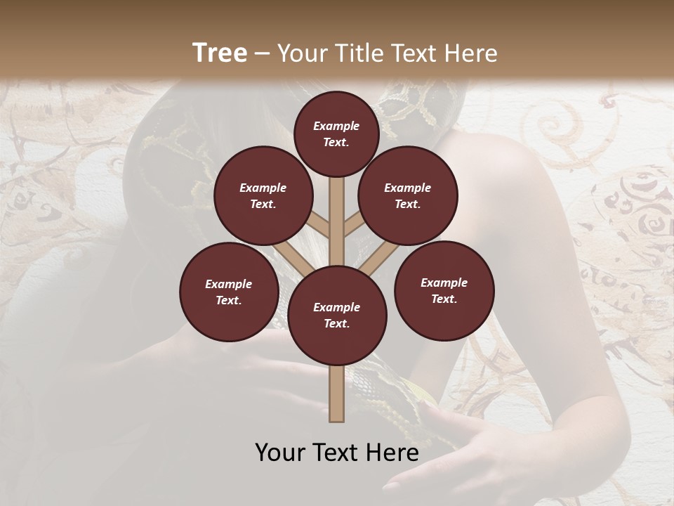 Caucasian Grace Pretty PowerPoint Template