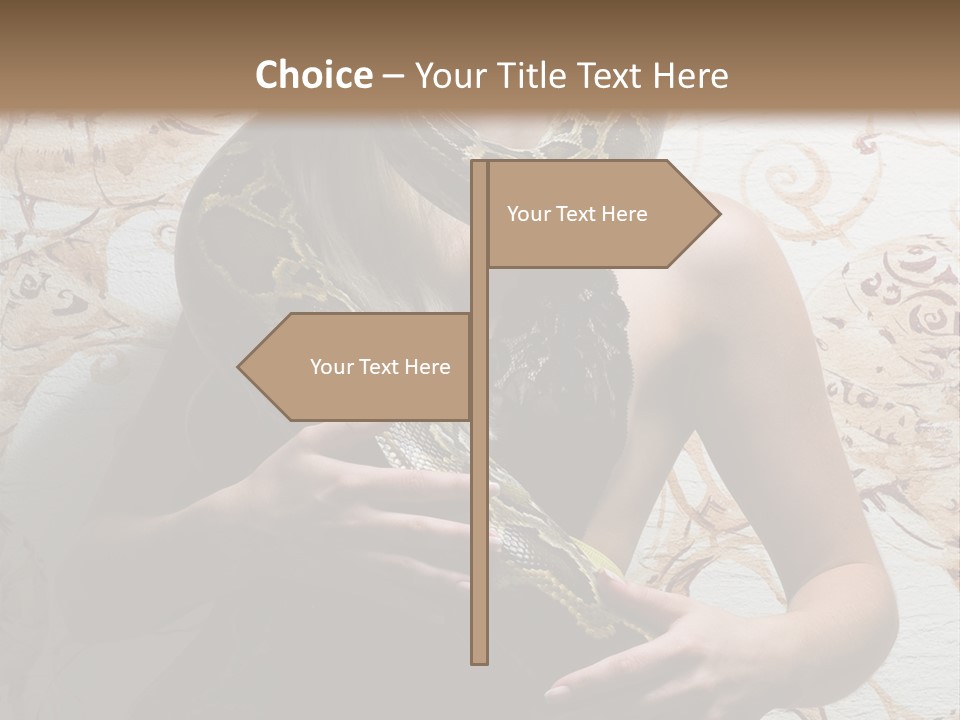 Caucasian Grace Pretty PowerPoint Template