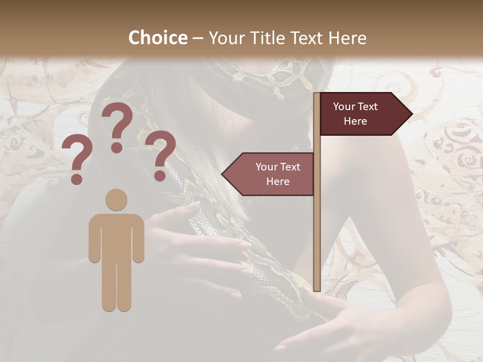 Caucasian Grace Pretty PowerPoint Template