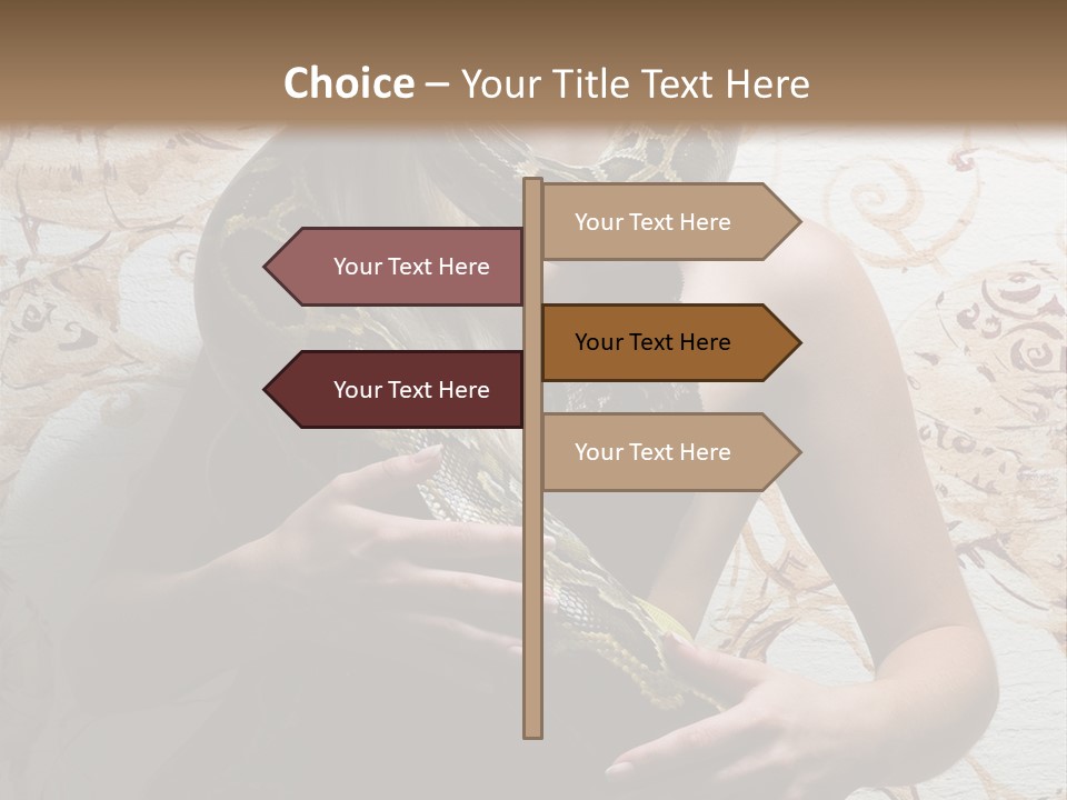 Caucasian Grace Pretty PowerPoint Template