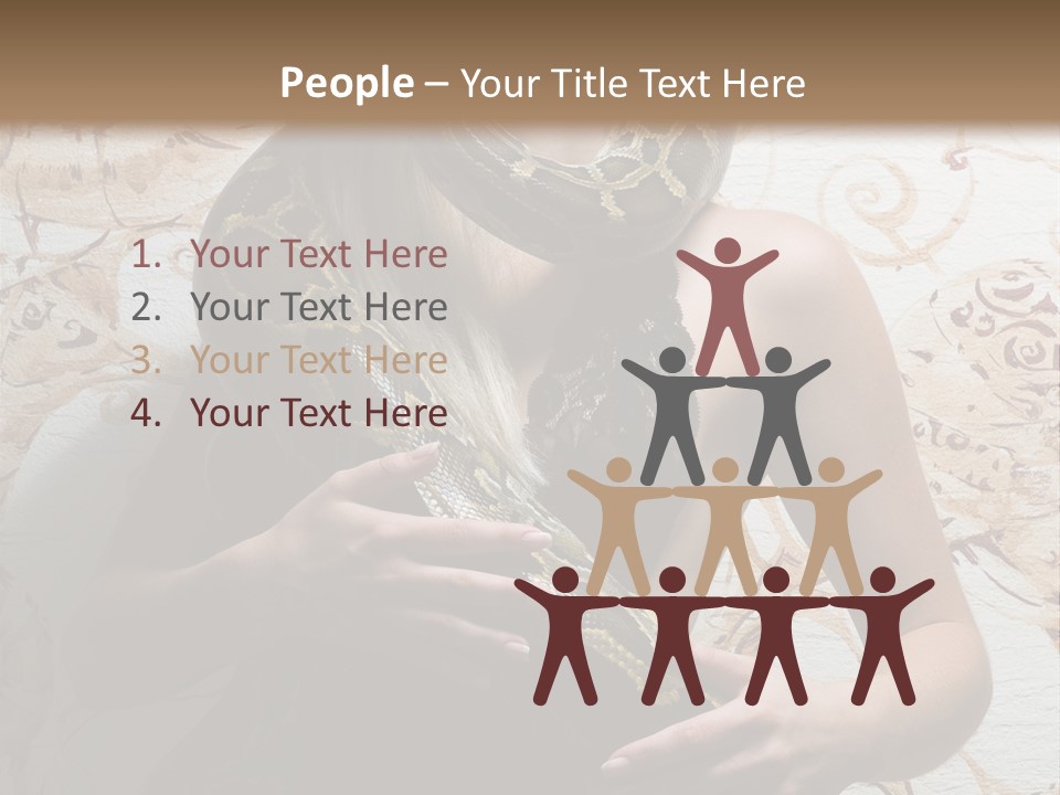 Caucasian Grace Pretty PowerPoint Template