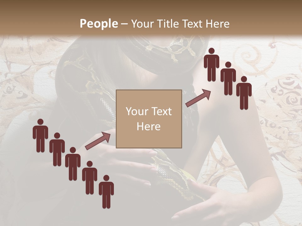 Caucasian Grace Pretty PowerPoint Template